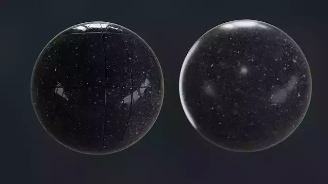 Black Galaxy Stone Textures