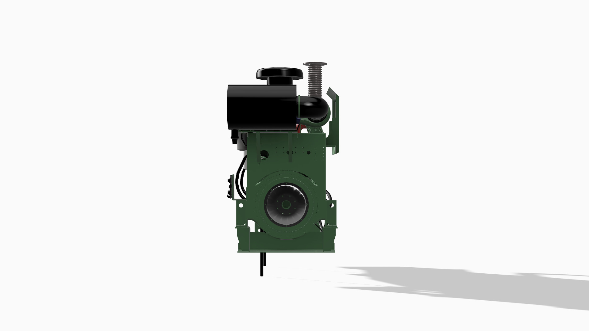 QSK23 Generator cummins diesel engine 3D print model_3