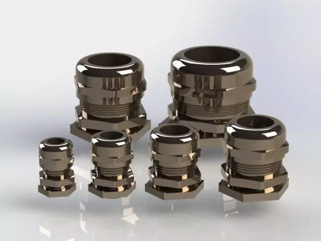 Prensa cabos Low-poly 3D model_0