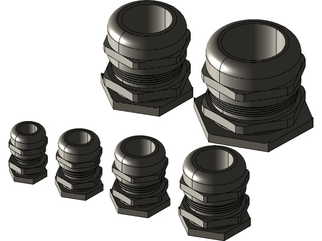 Prensa cabos Low-poly 3D model_3