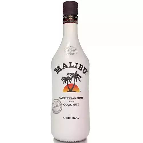 Malibu Rum Alcohol Bottle