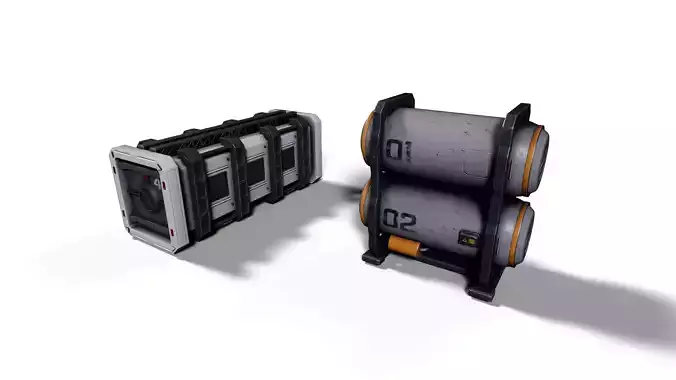 Sci-Fi Container and Energy Tank