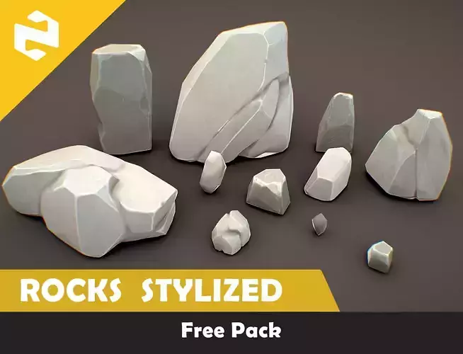 Free Pack - Rocks Stylized