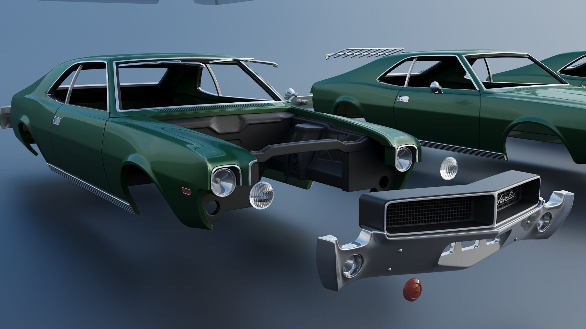AMC Javelin 1968 3D print model_22