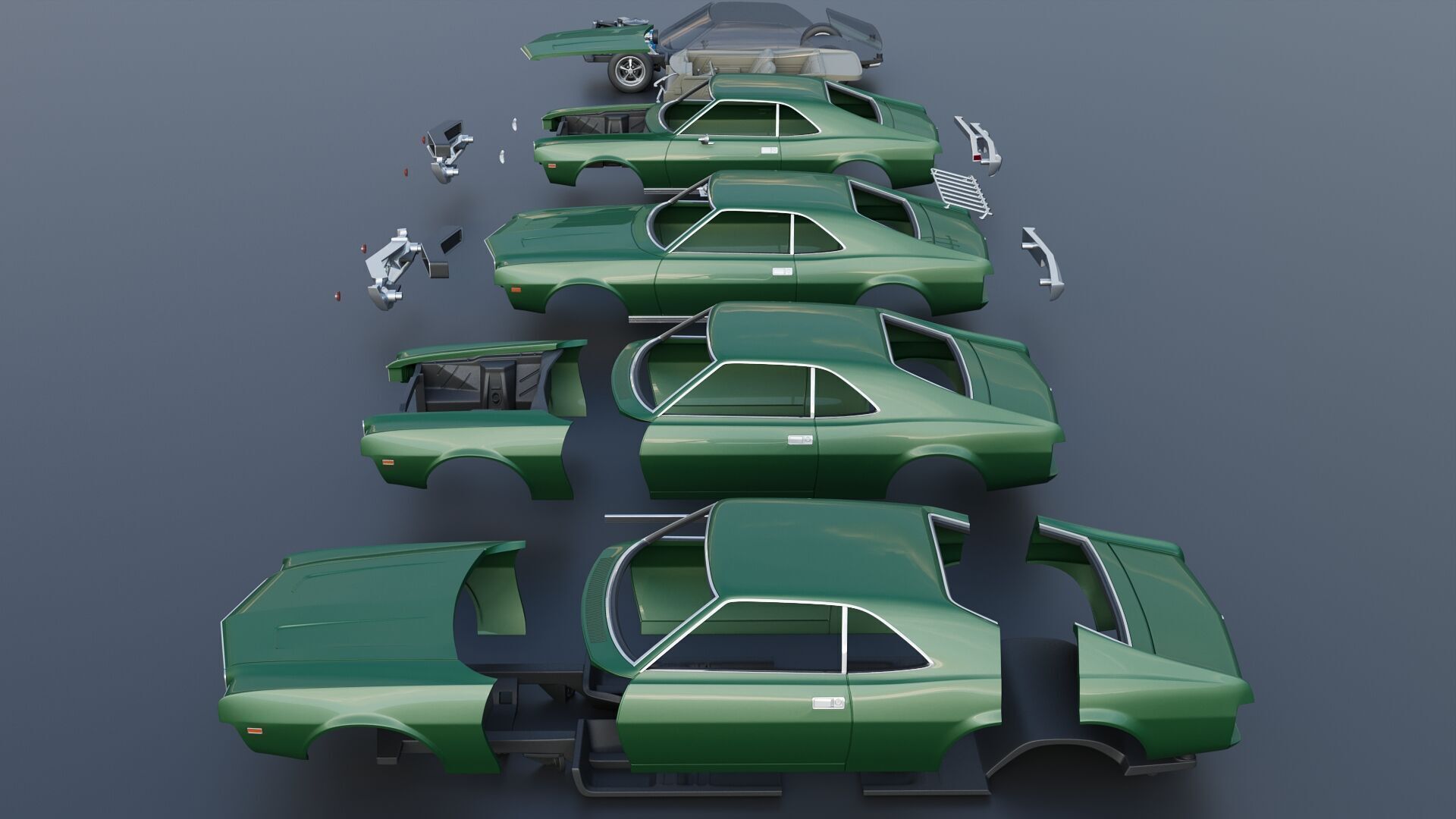 AMC Javelin 1968 3D print model_17