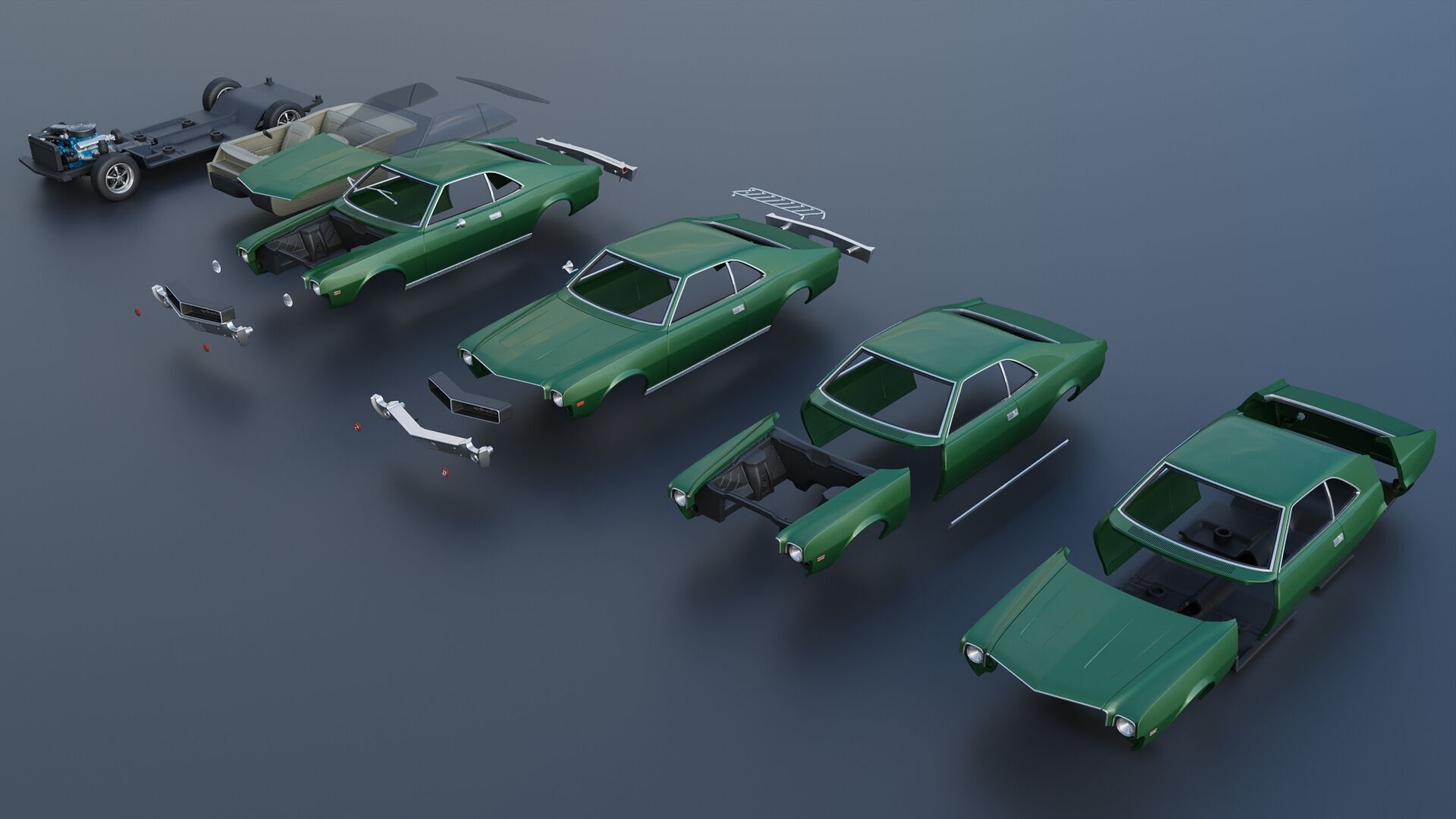 AMC Javelin 1968 3D print model_16