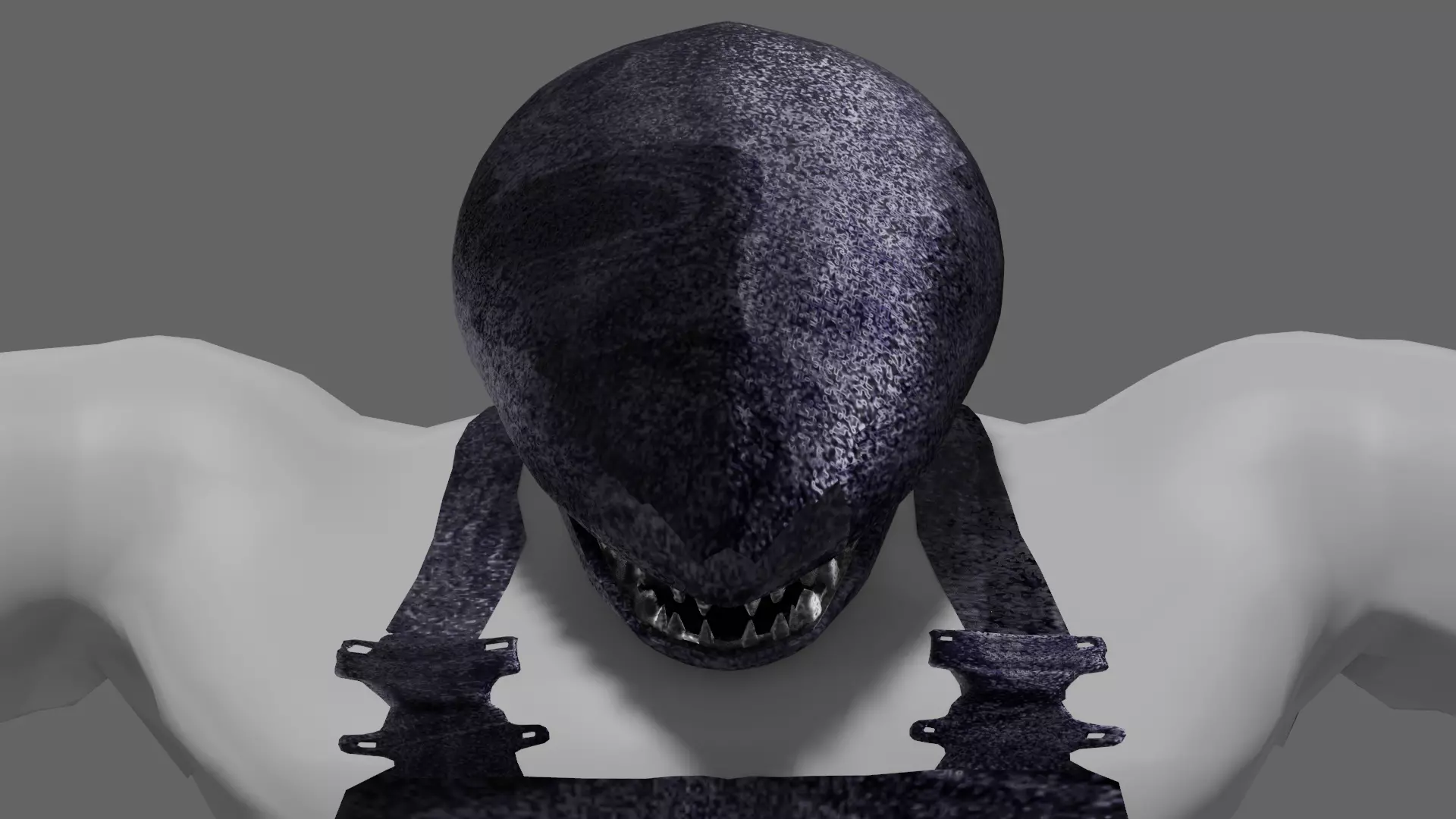 Friendly monster Dguy Free low-poly 3D model