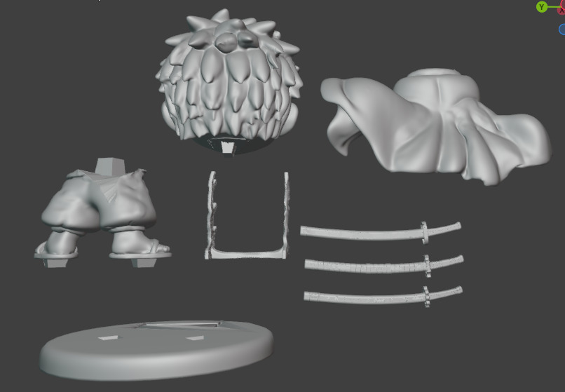 Child Roronoa Zoro 3D print model_9