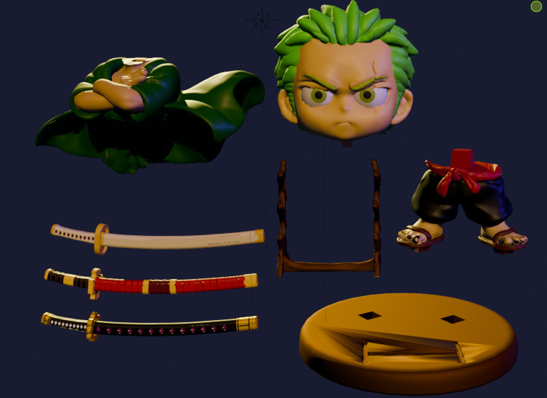 Child Roronoa Zoro 3D print model_1