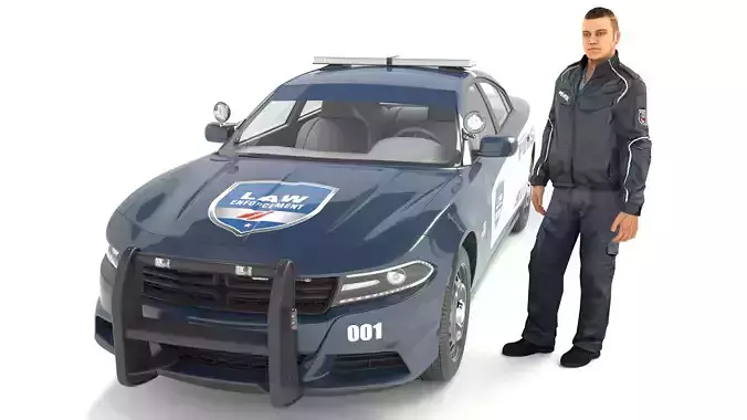 Patrolman 4K 3D model