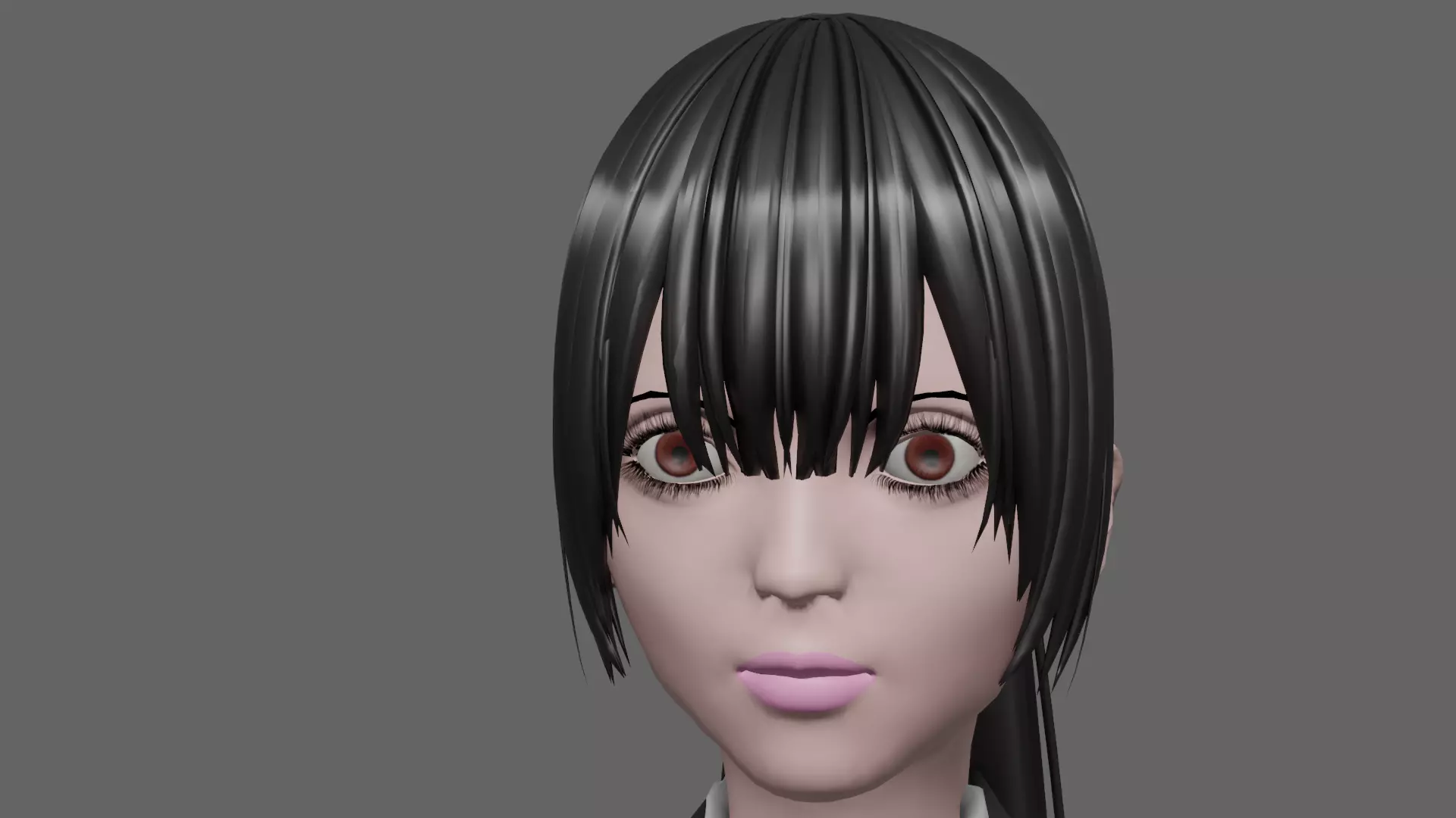 School girl with Sword Free low-poly 3D model