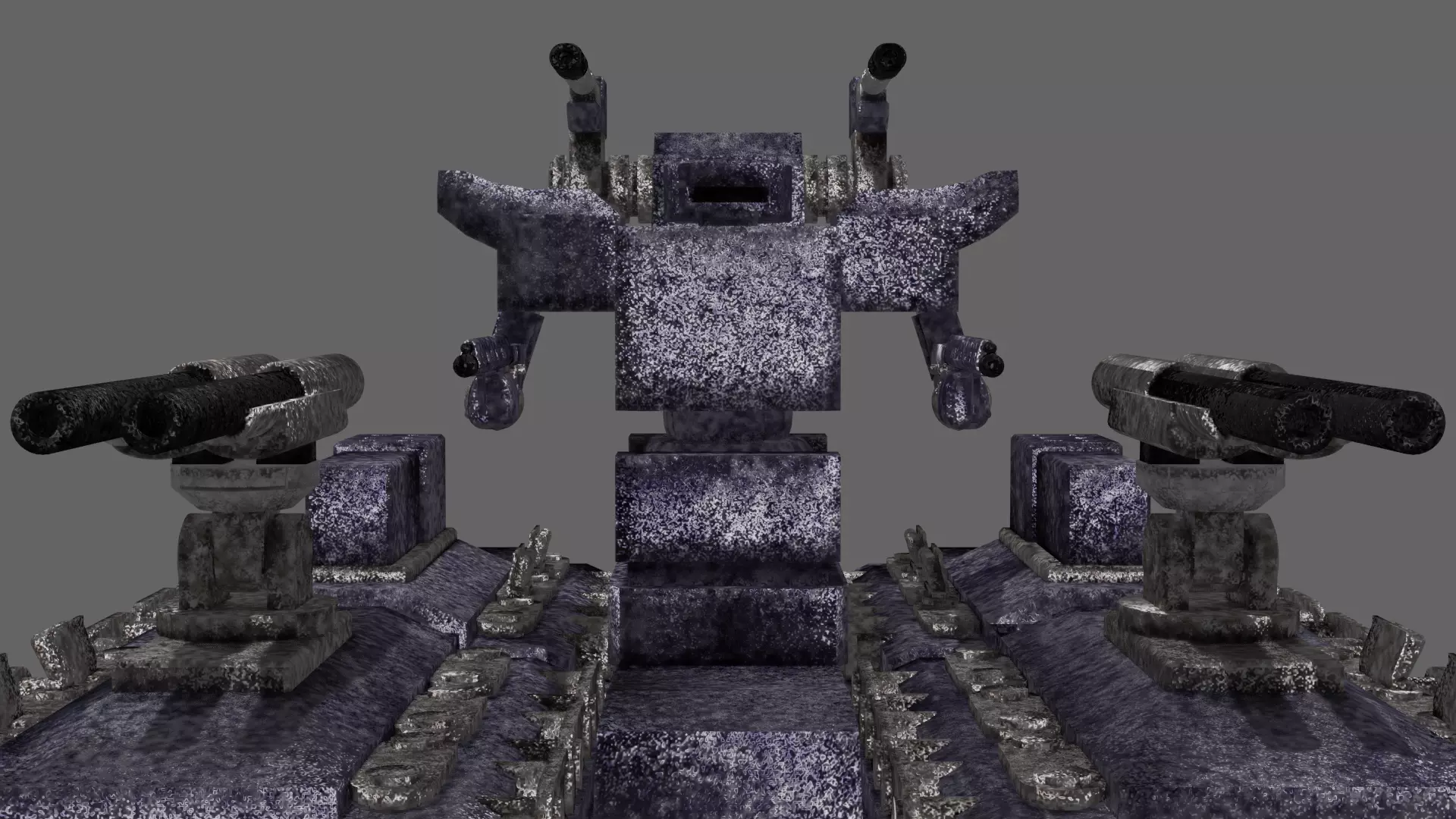 12meter class Ultraheavy weight assault tank robot Free low-poly 3D model