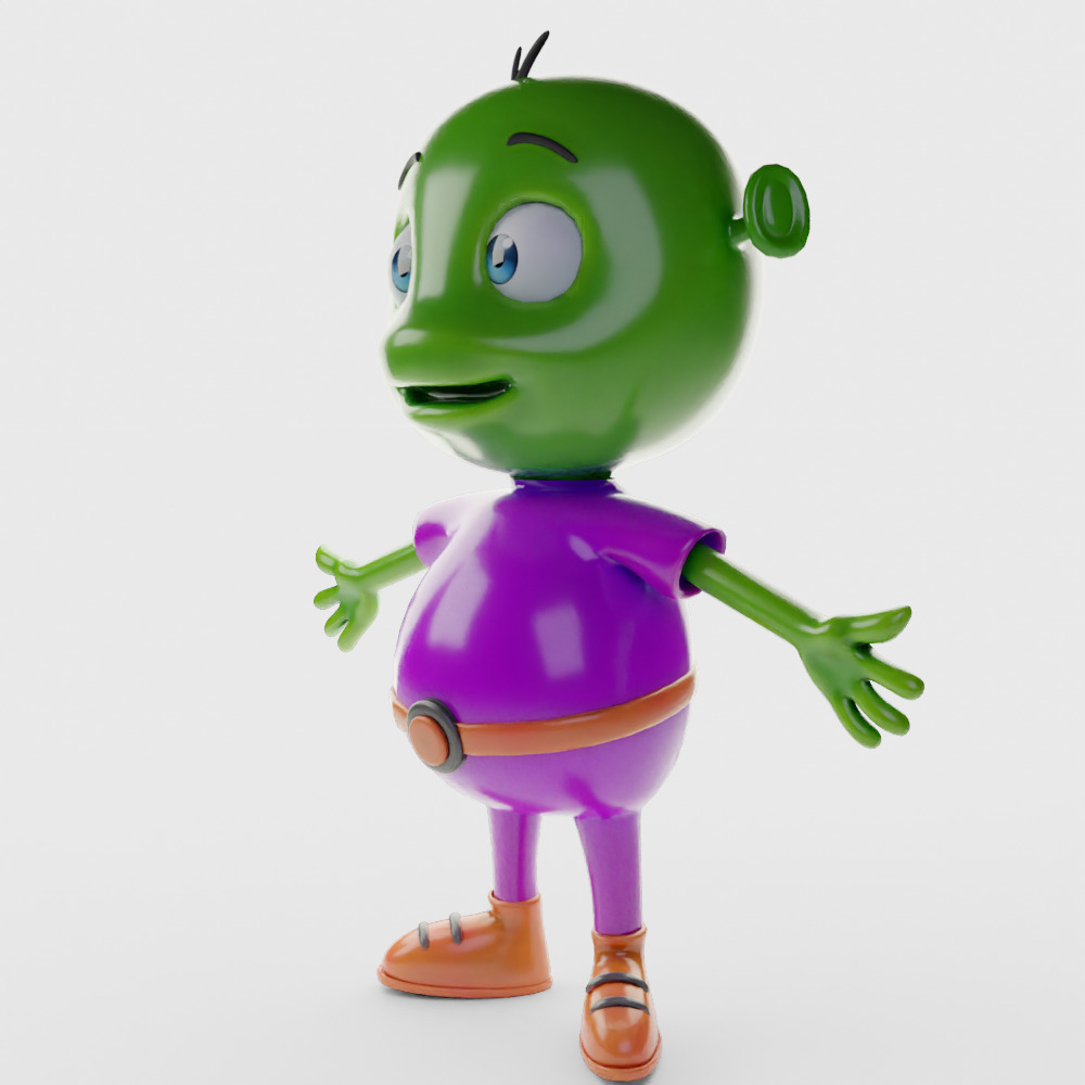 Zog the Friendly Alien 3D model_1