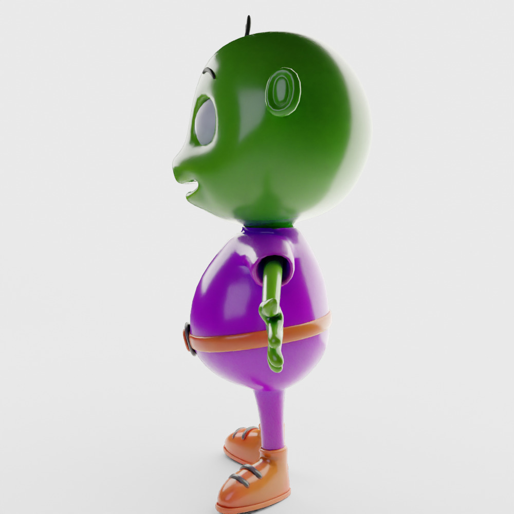 Zog the Friendly Alien 3D model_3