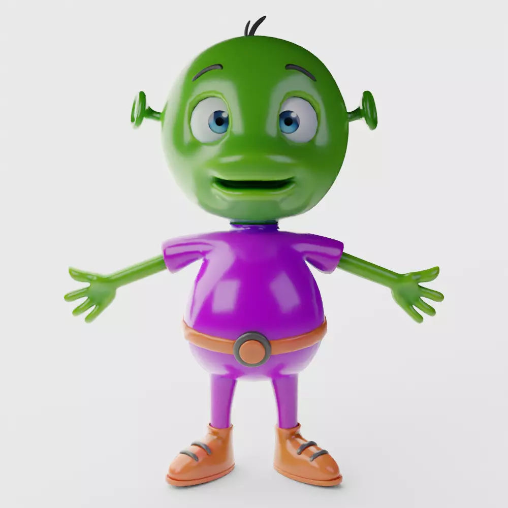 Zog the Friendly Alien 3D model_0