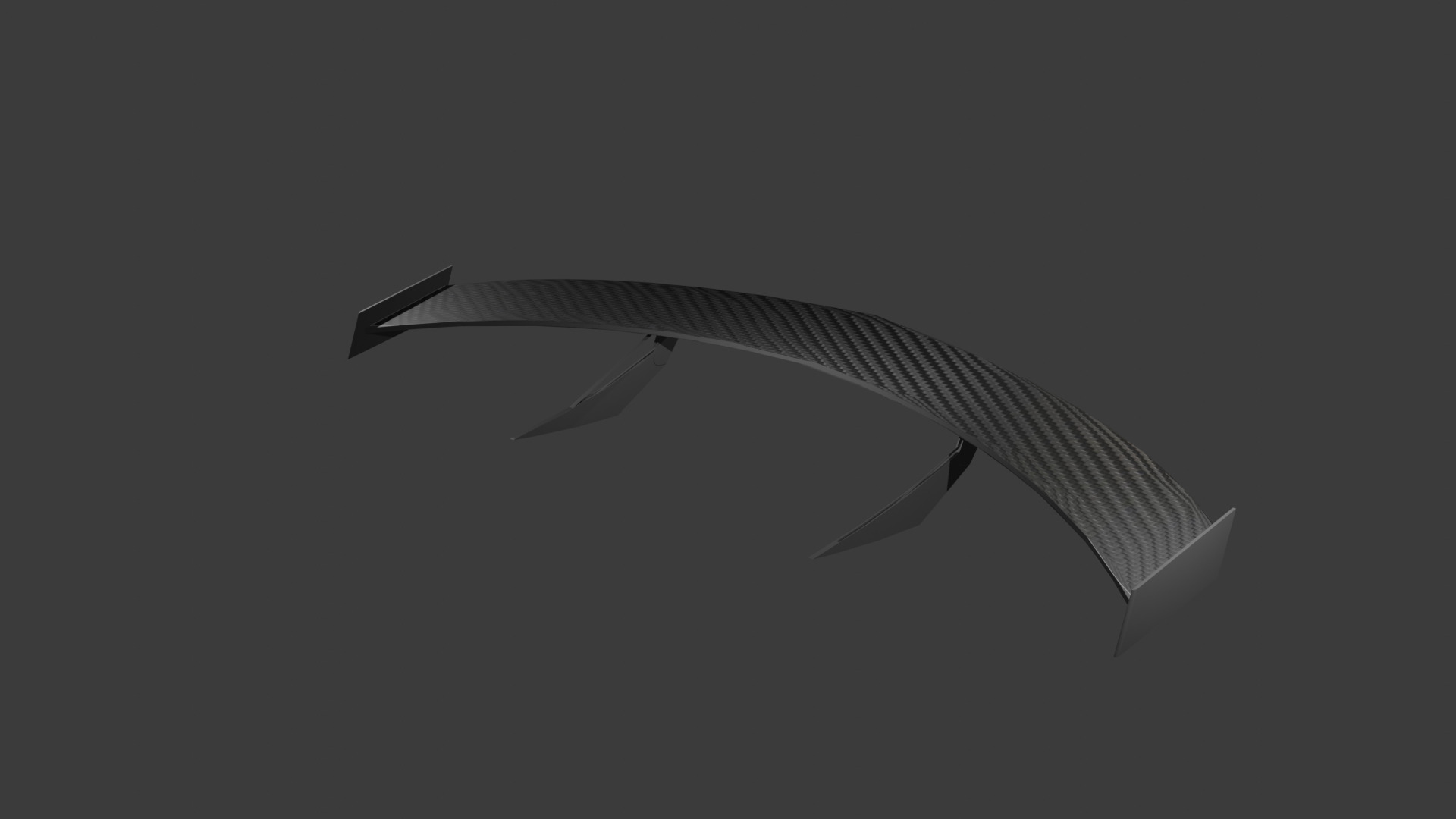 Carbon Spoiler 3D model_2