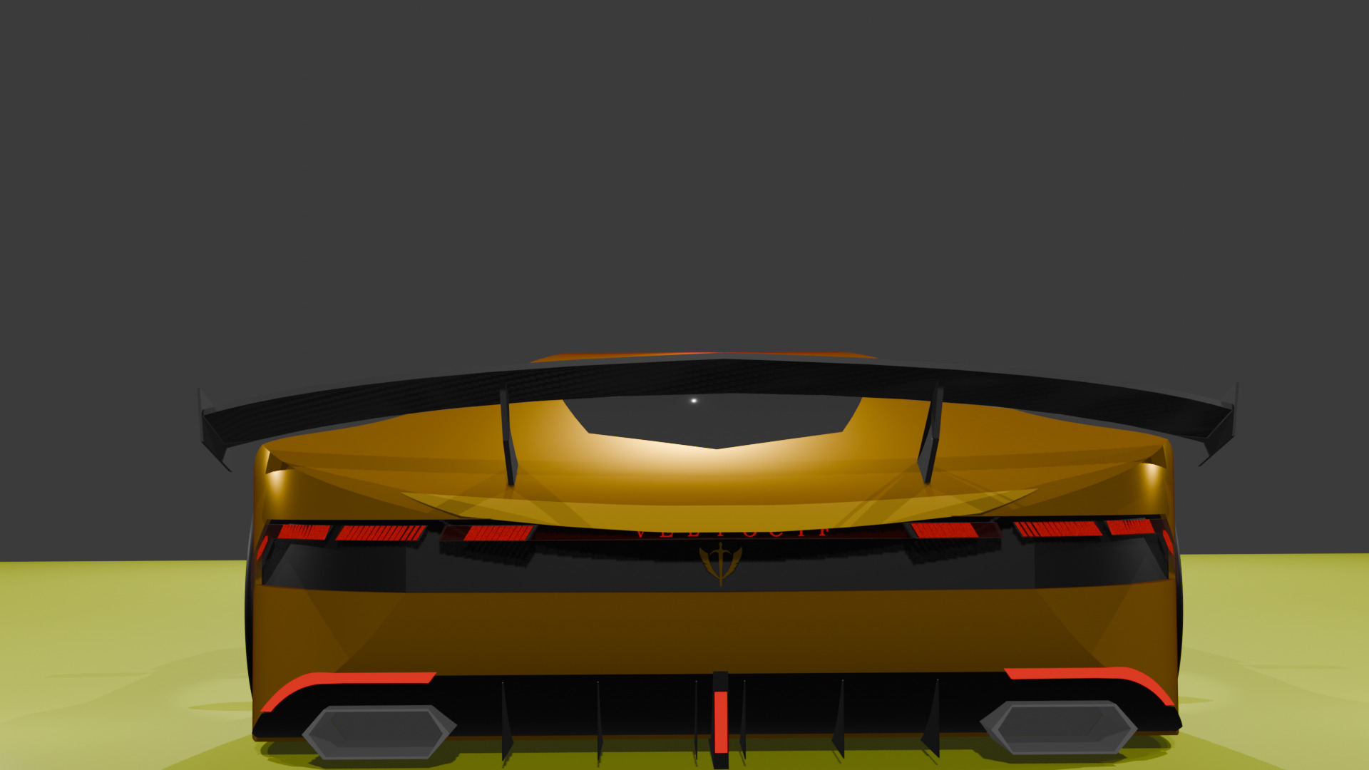 Carbon Spoiler 3D model_7