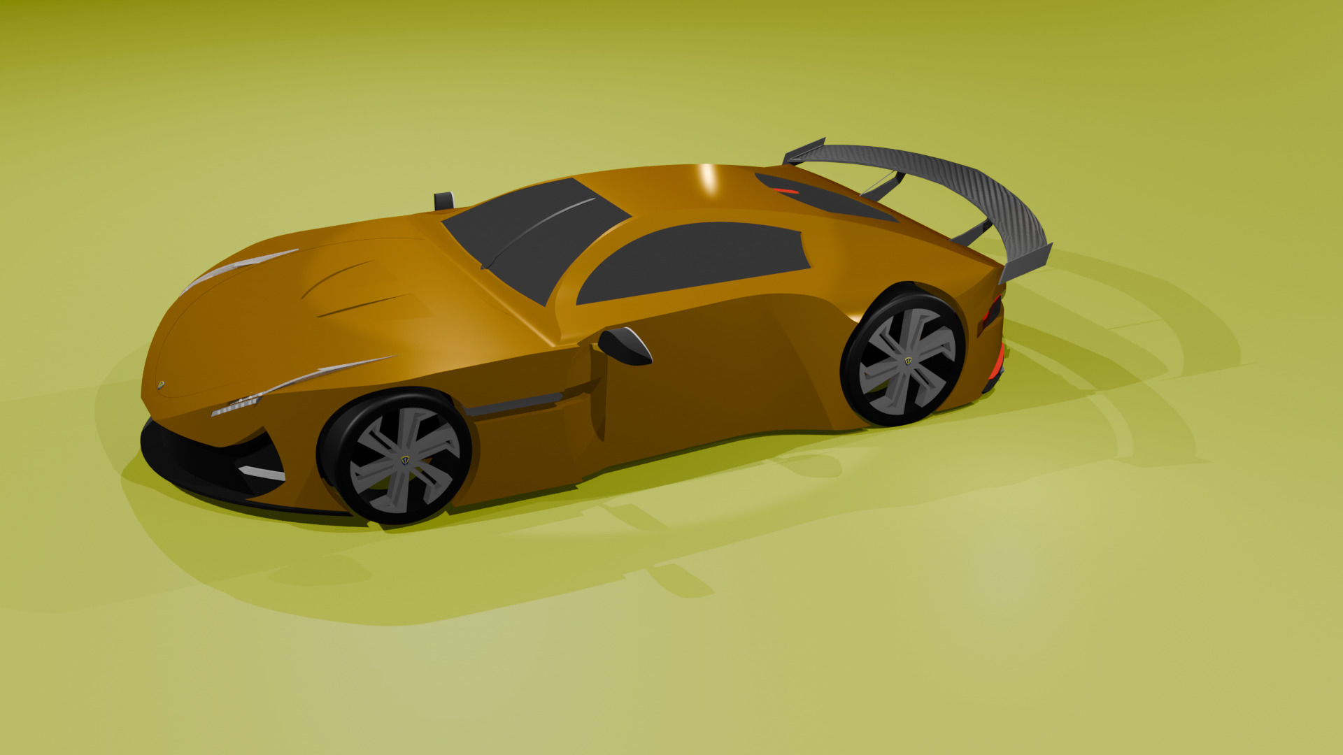 Carbon Spoiler 3D model_9