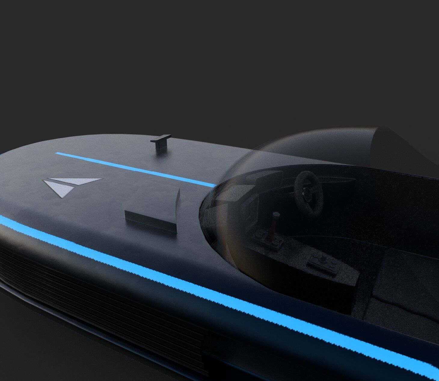 Star Wars Landspeeder 3D Model Sci-fi and Traditional Low-poly 3D model_12