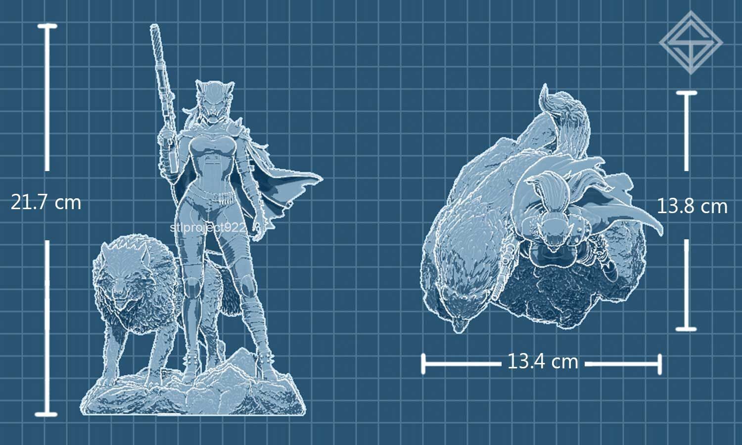 Dire Wolf 3D print model_4