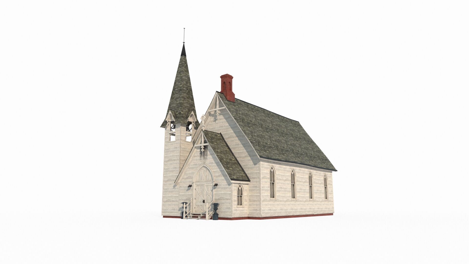 19th century architectural church 3D model_1