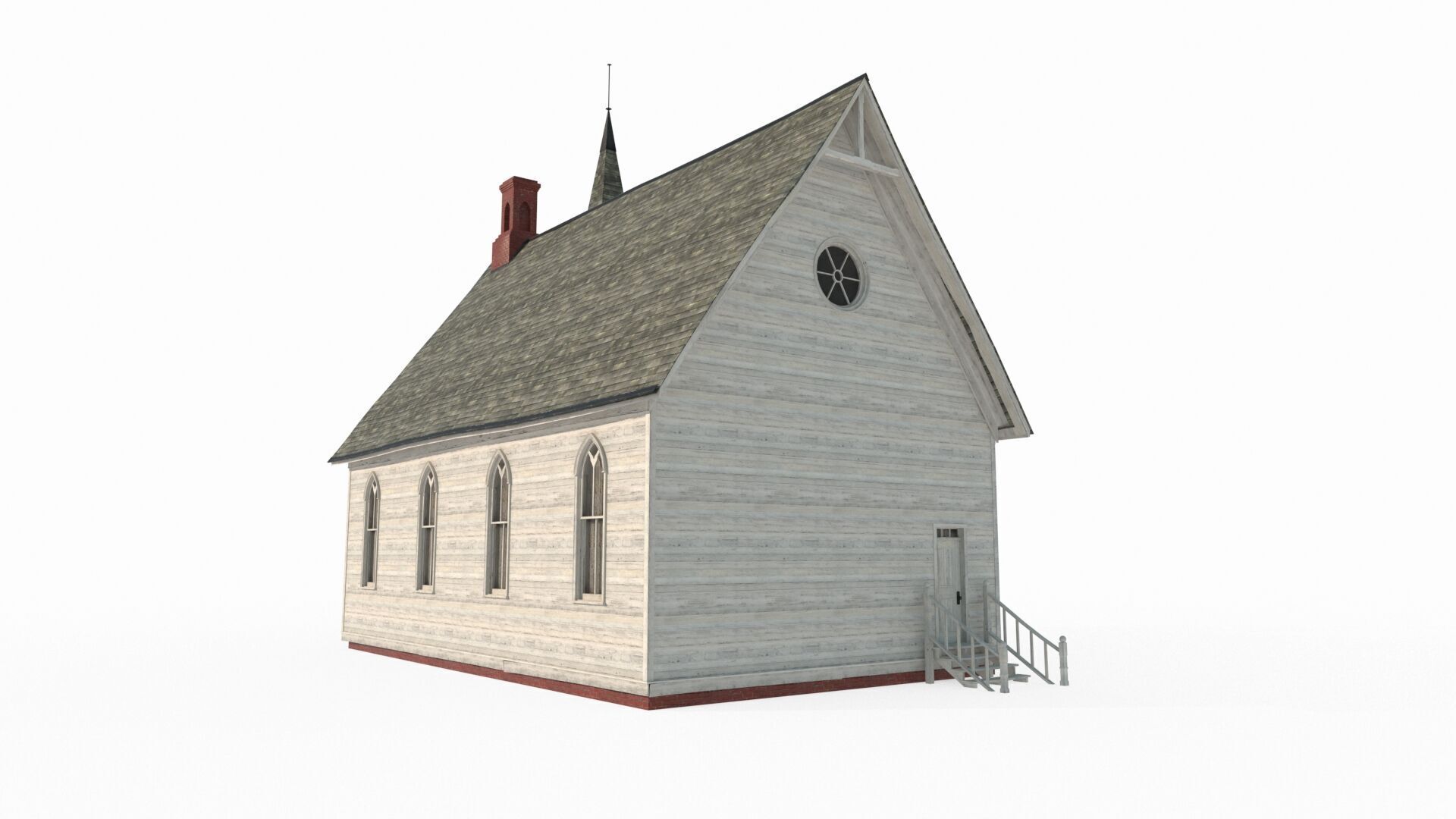 19th century architectural church 3D model_4