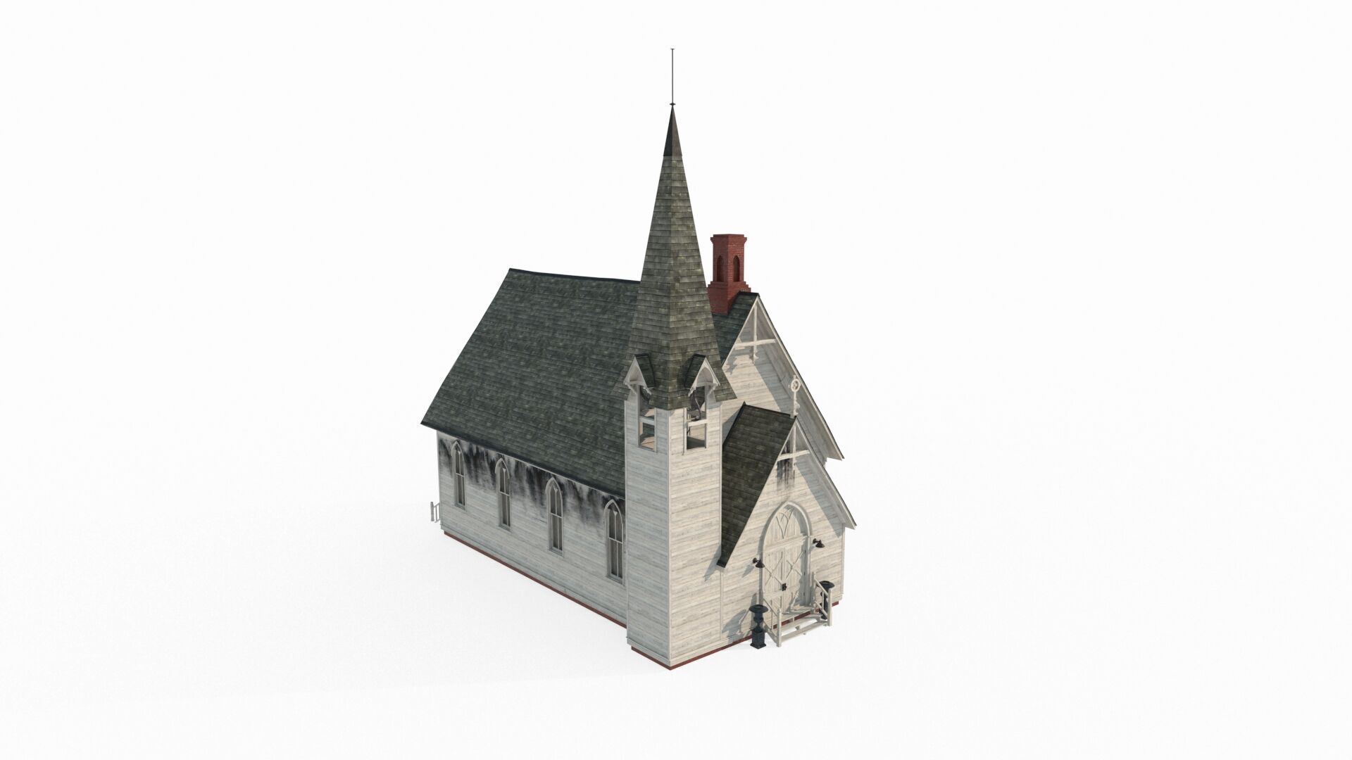 19th century architectural church 3D model_3