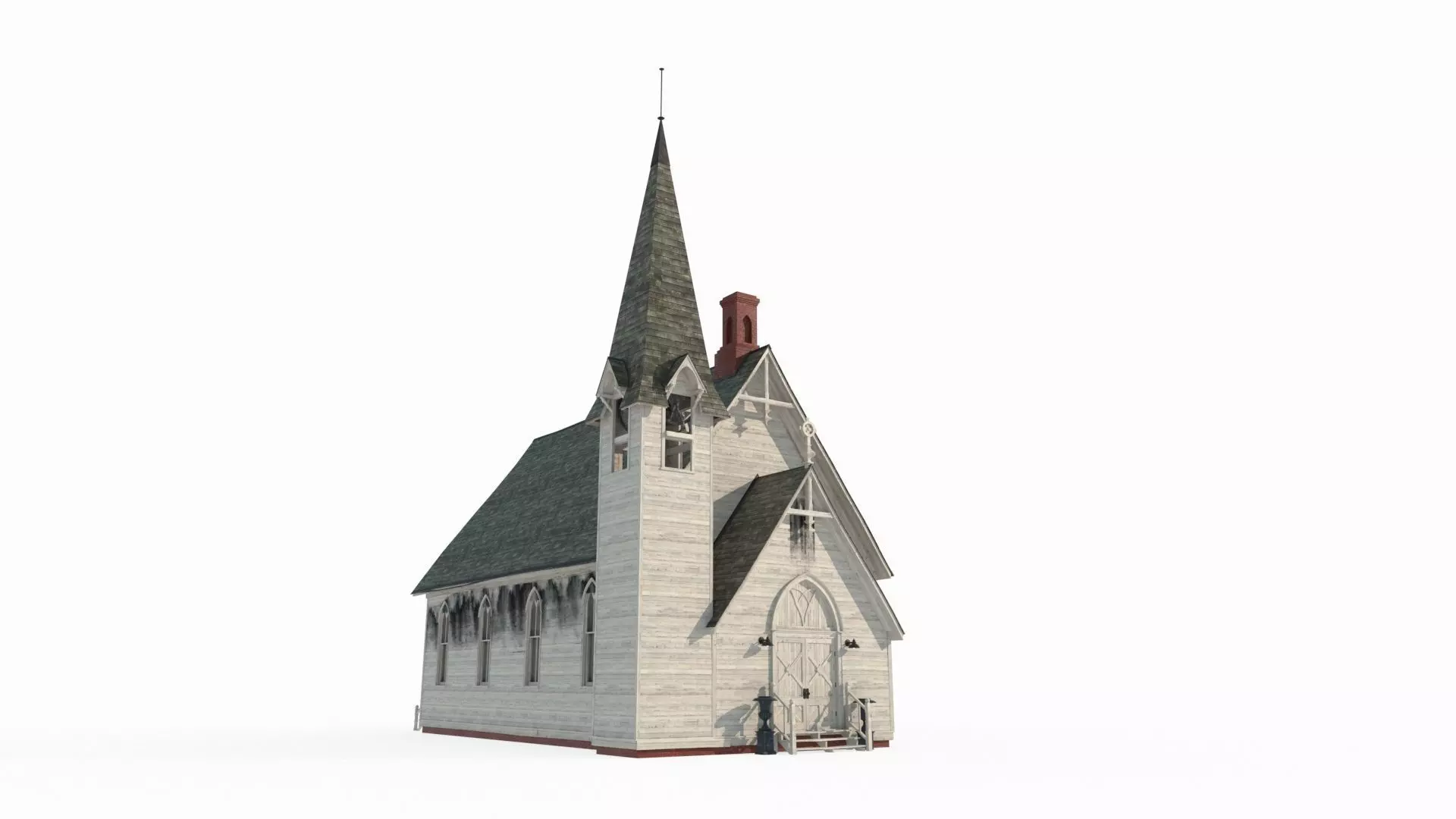 19th century architectural church 3D model_0