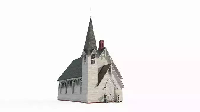 19th century architectural church 3D model