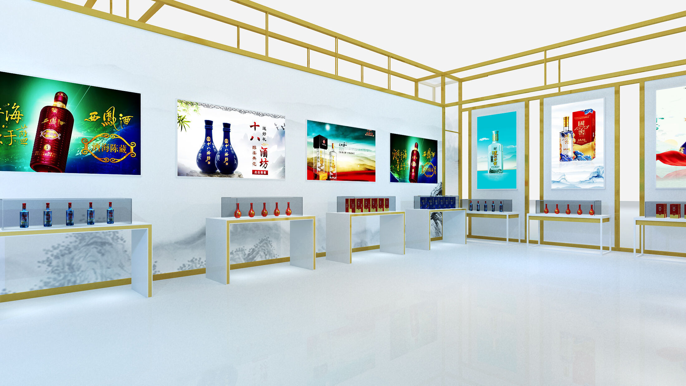 exhibition Low-poly 3D model_3