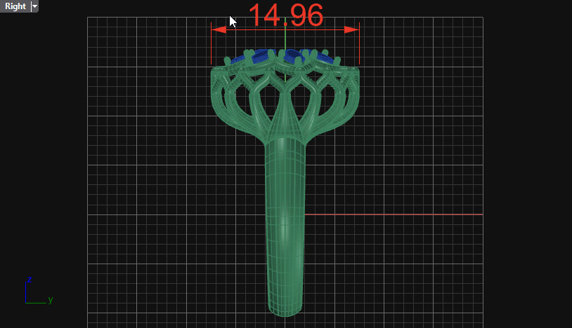 Cluster ring 3D print model_13