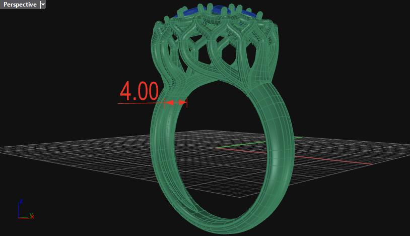 Cluster ring 3D print model_21