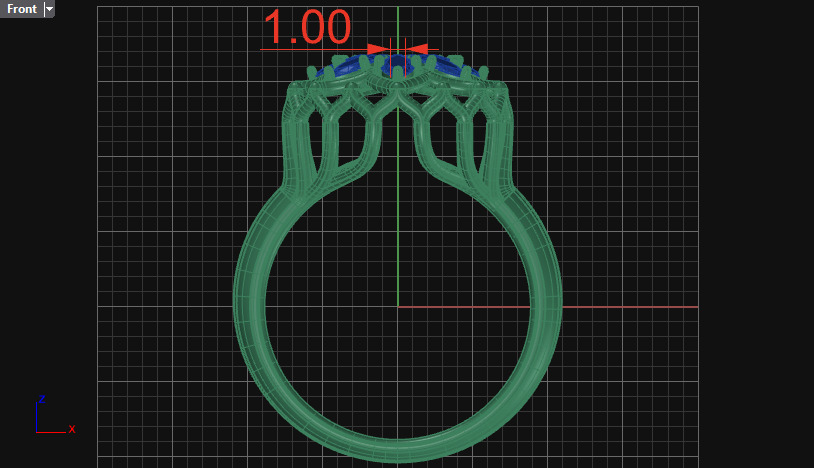 Cluster ring 3D print model_14