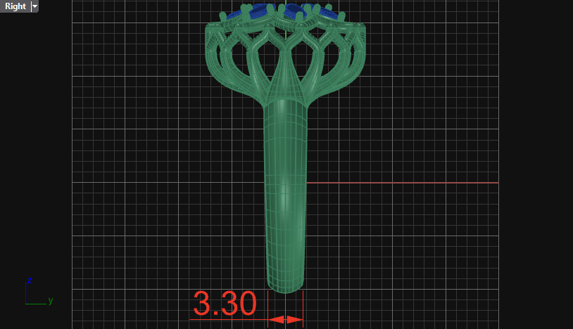 Cluster ring 3D print model_16