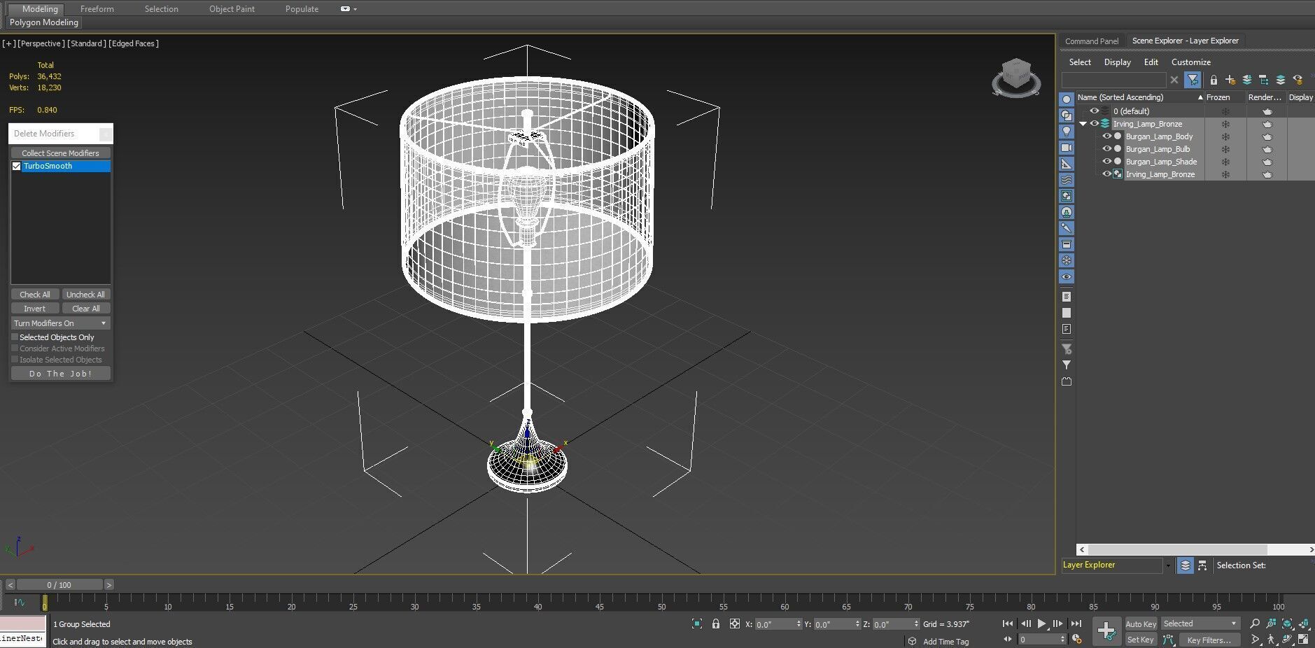 Irving Lamp Arteriors Home Bronze 3D model_9