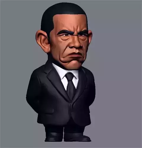 Obama Caricature 3d print 3D print model