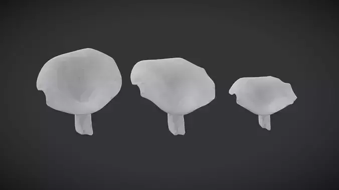 Angels Mushroom Low Poly