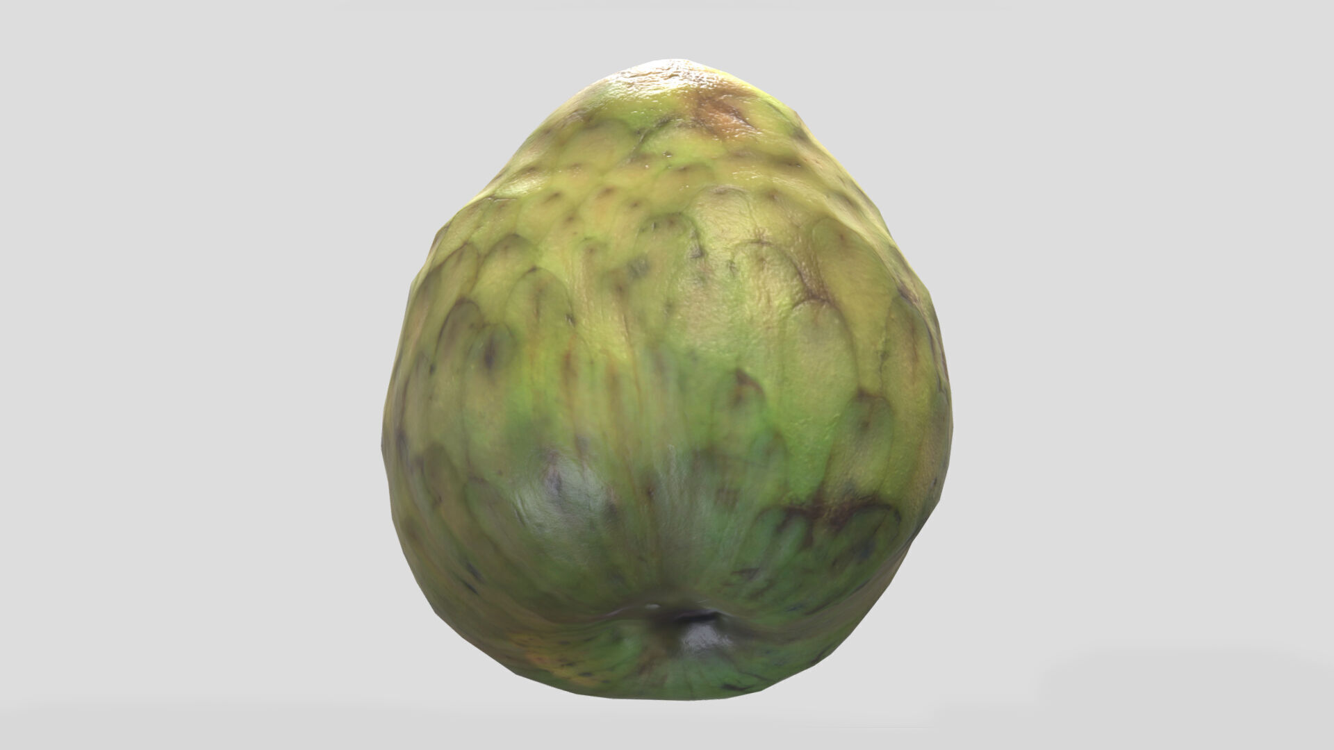 Cherimoya Low Poly Low-poly 3D model_8