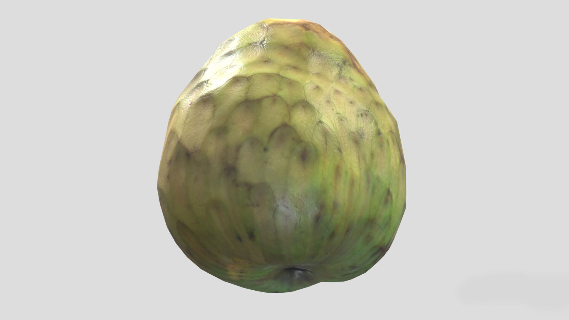Cherimoya Low Poly Low-poly 3D model_9