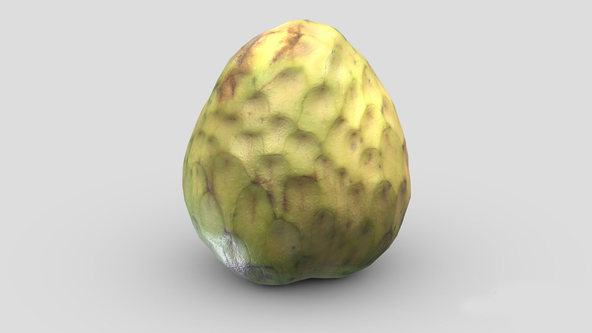 Cherimoya Low Poly Low-poly 3D model_5