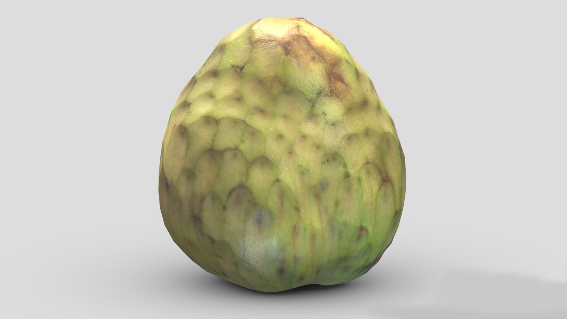 Cherimoya Low Poly Low-poly 3D model_6