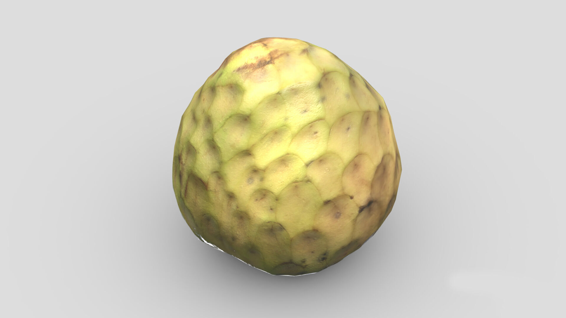 Cherimoya Low Poly Low-poly 3D model_4