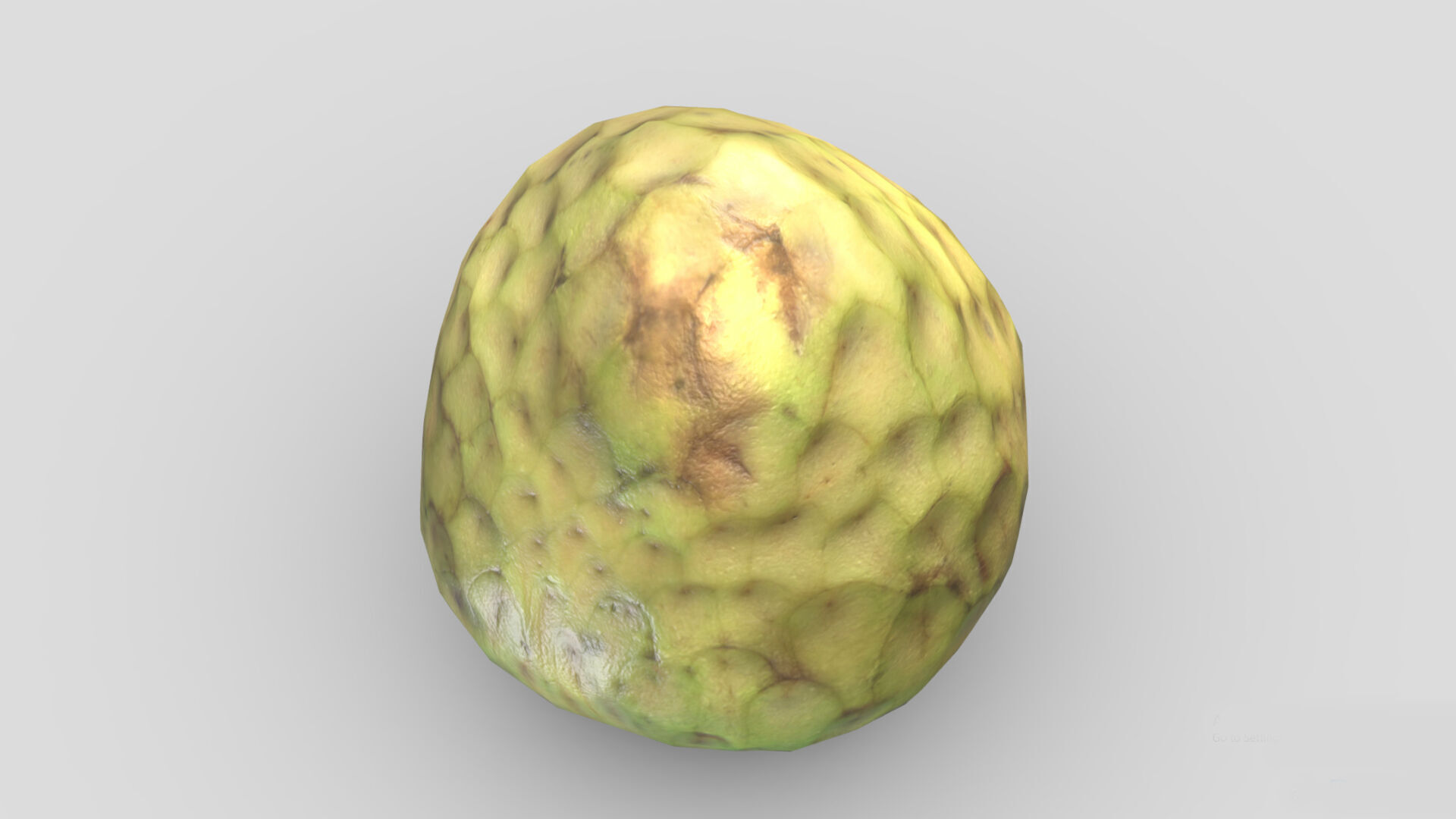 Cherimoya Low Poly Low-poly 3D model_7
