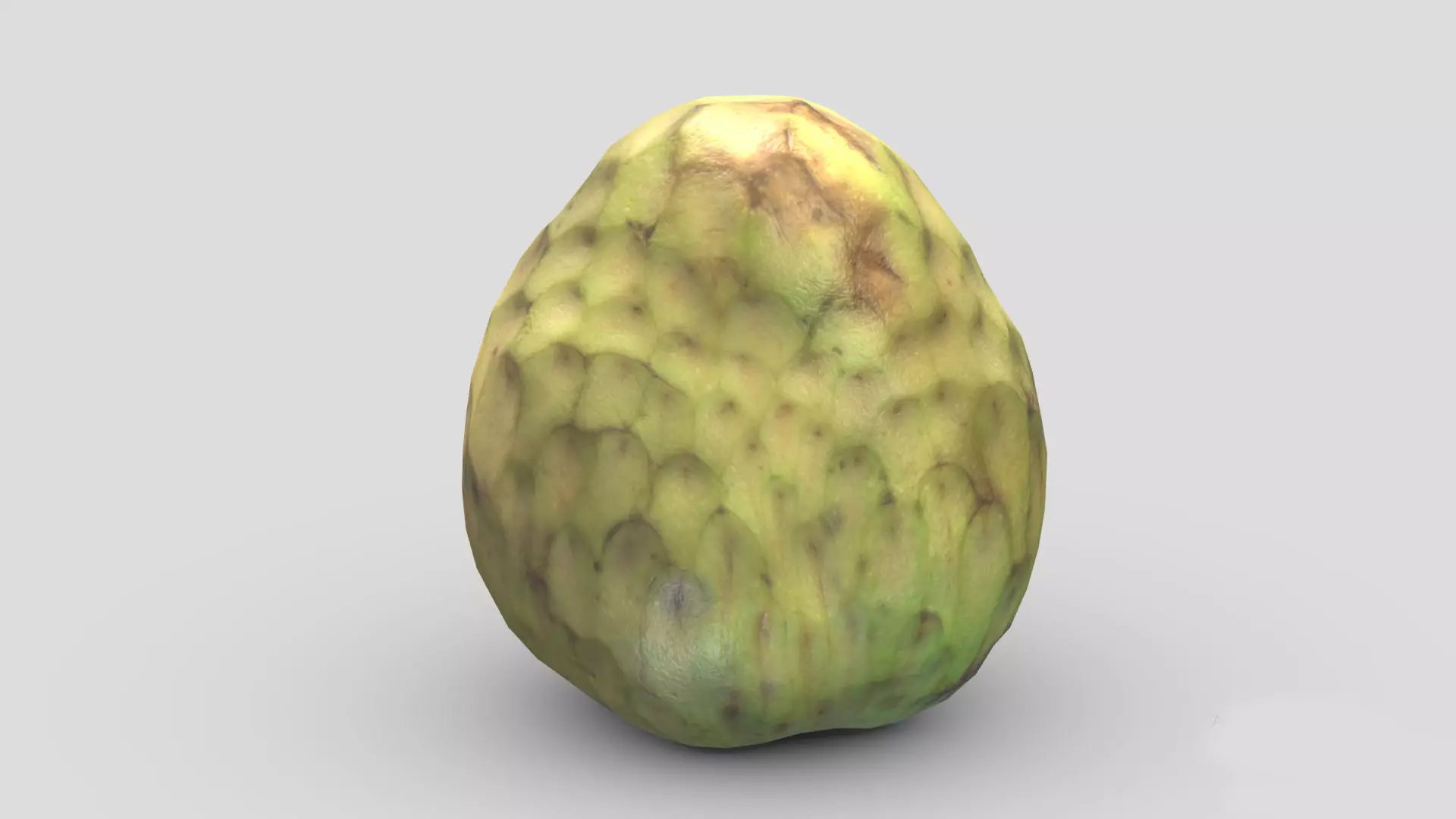 Cherimoya Low Poly Low-poly 3D model_0