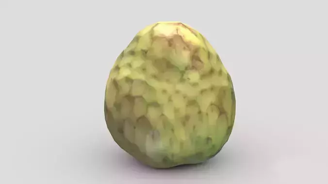 Cherimoya Low Poly Low-poly 3D model