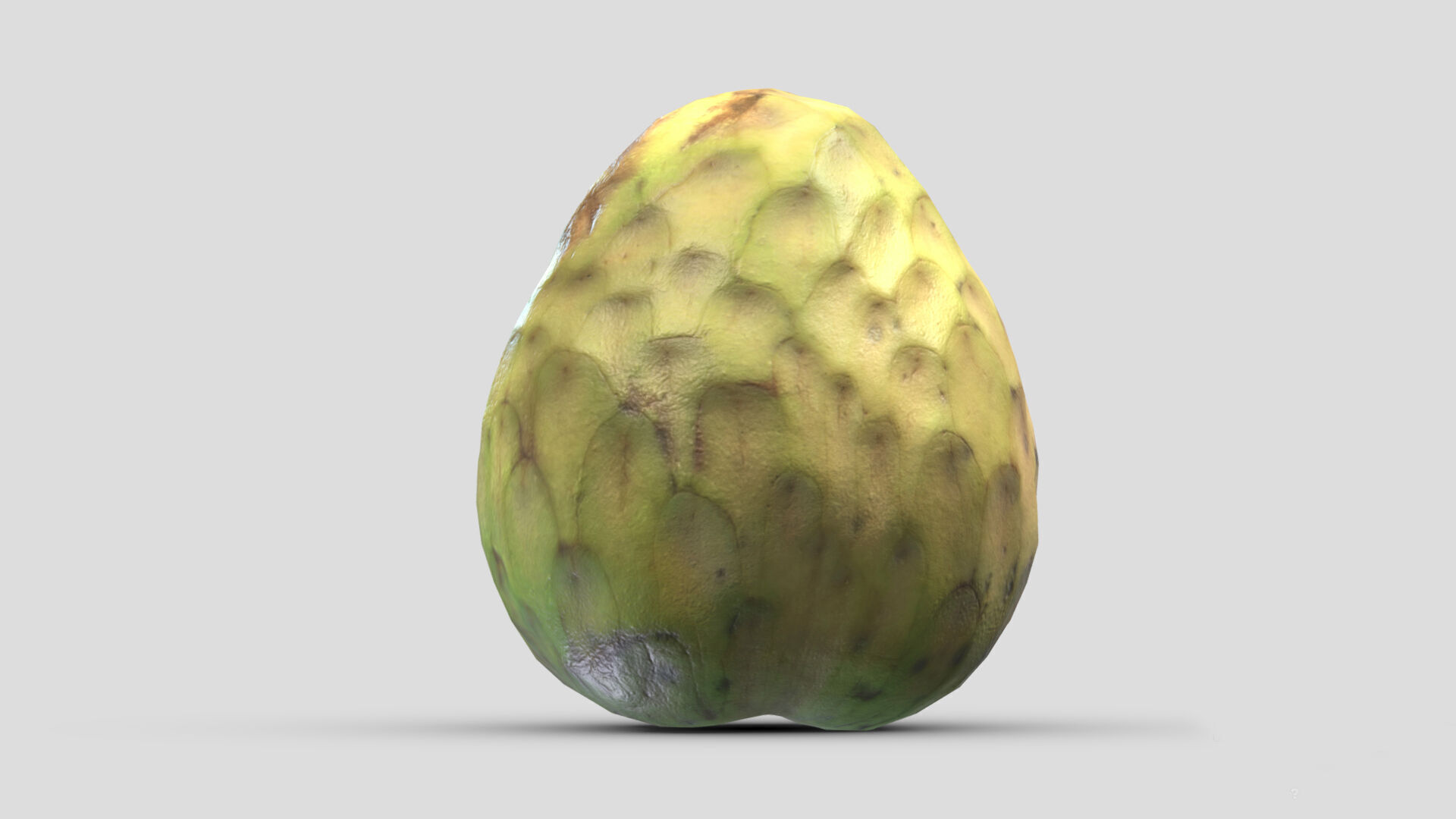 Cherimoya Low Poly Low-poly 3D model_2