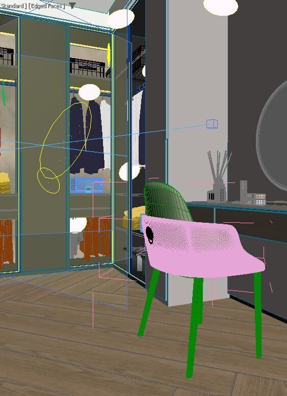 His and Hers Dressing Room 3D model_2