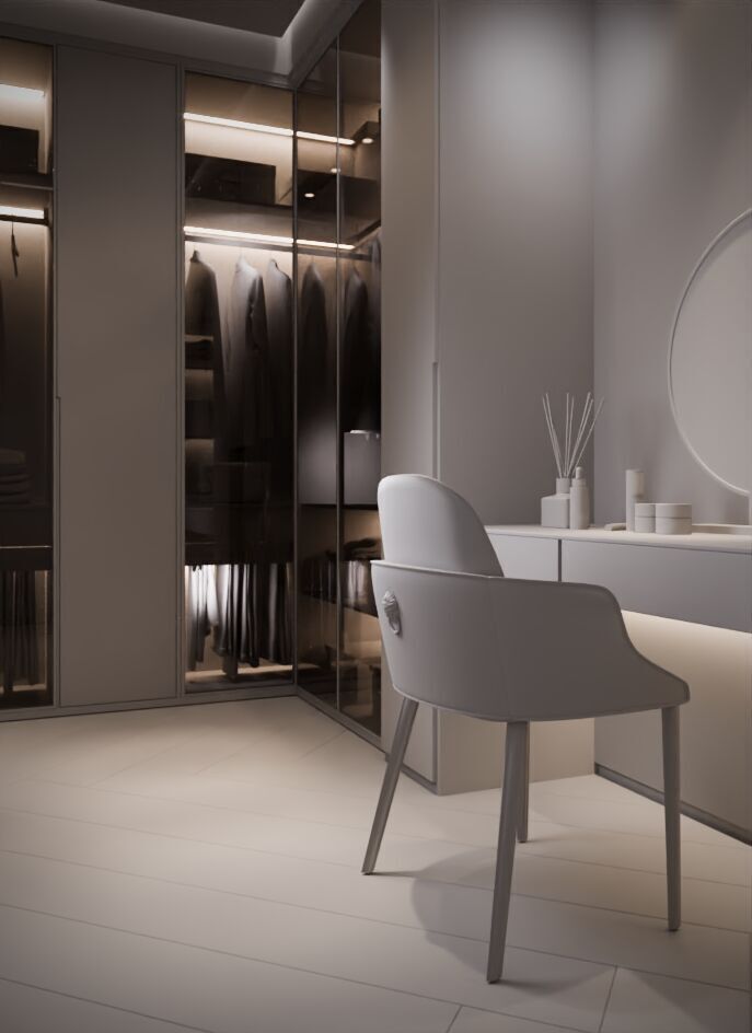 His and Hers Dressing Room 3D model_1