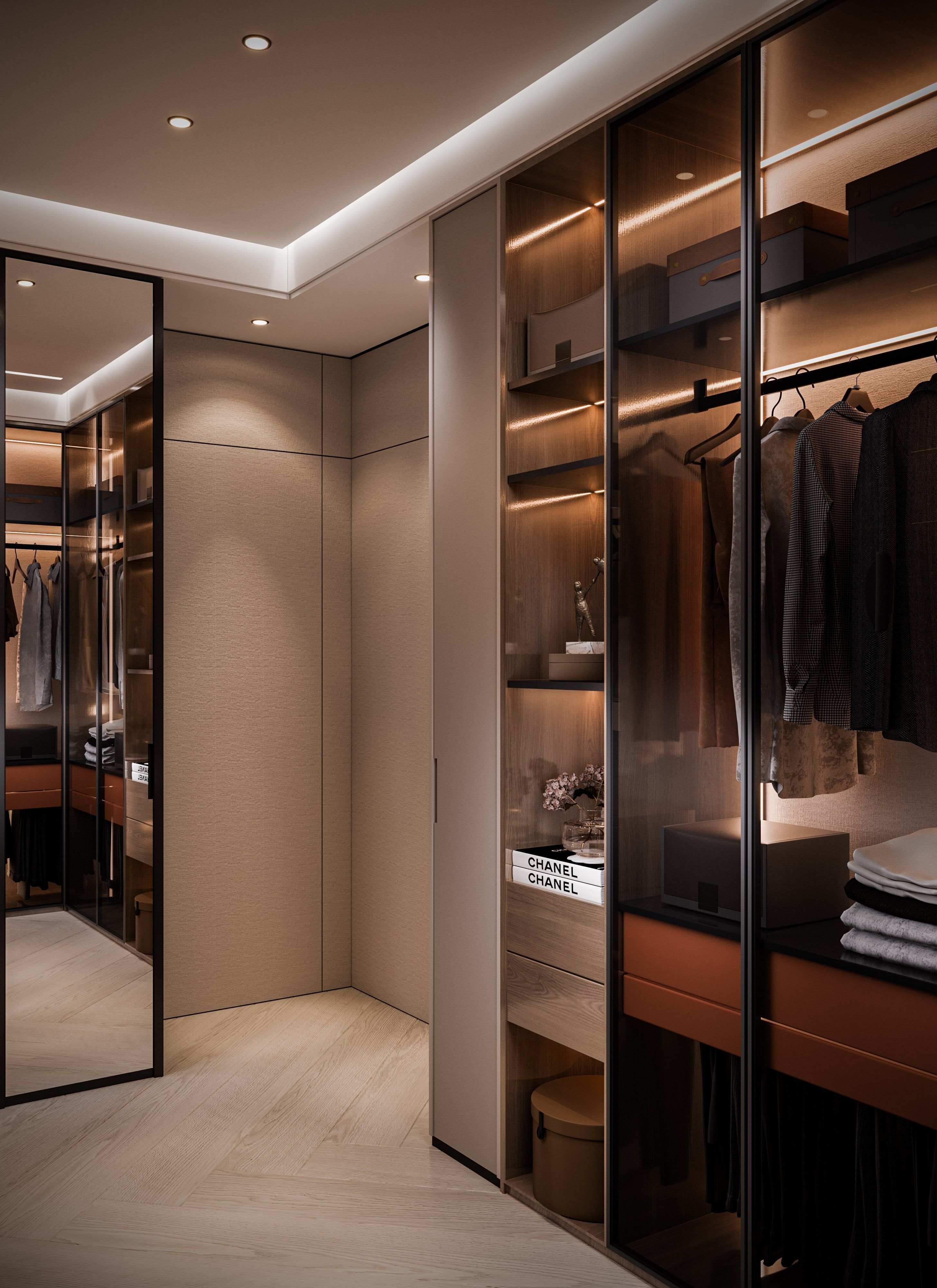 His and Hers Dressing Room 3D model_9