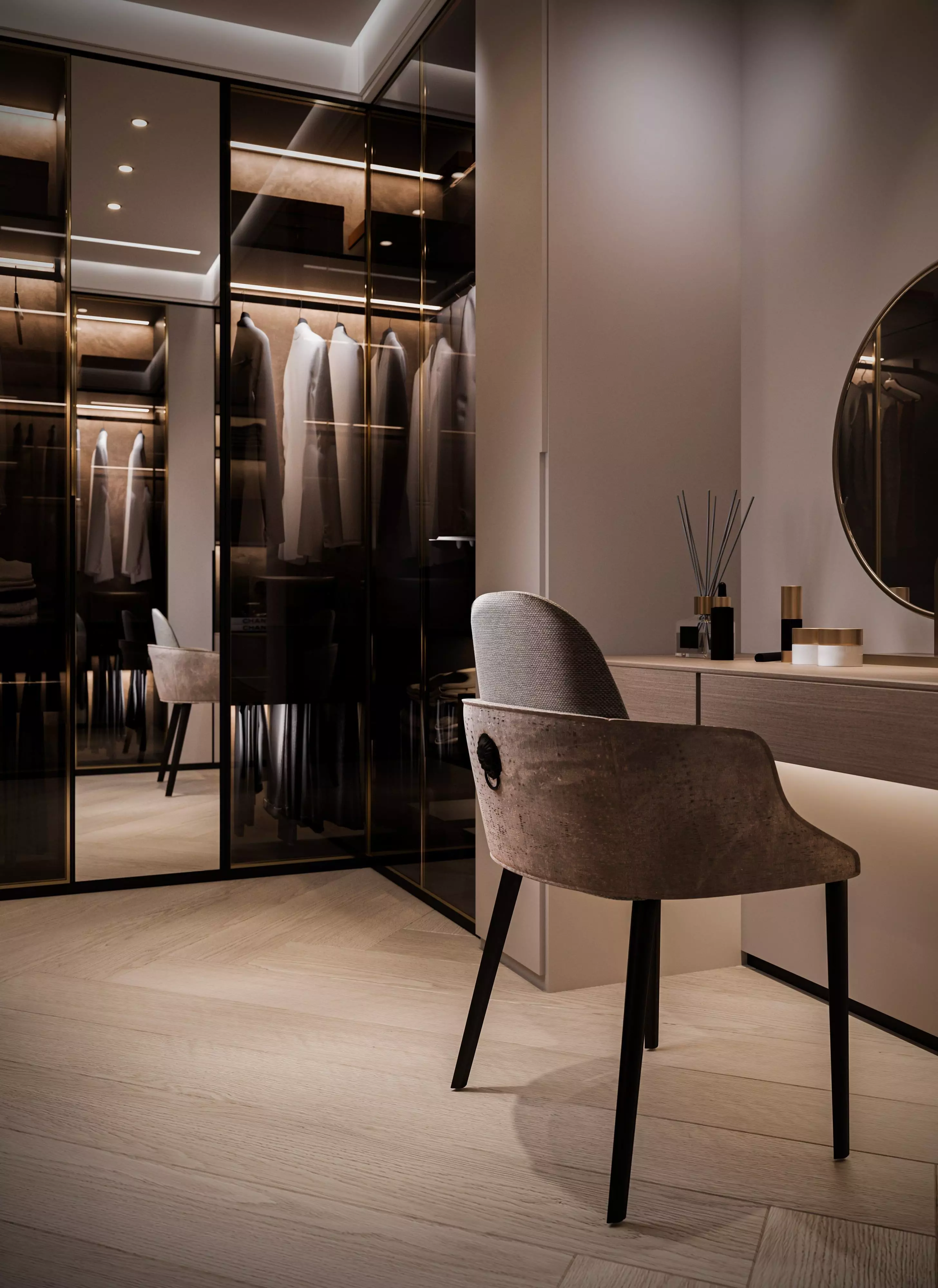 His and Hers Dressing Room 3D model_0